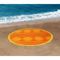 Cheap 450GSM Throw Velour Cotton Round Beach Towel