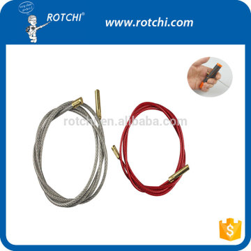 Flexible cleaning cable, gun cleaning kits, gun accessories