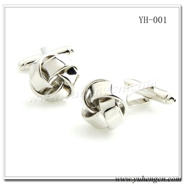 YH-001 Mens Classic Plain Knot Cufflinks