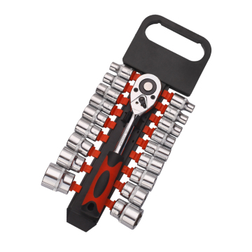 19PCS 1/2\" Dr Socket Wrench Set (Mirror Finish) - Gardening Tools and Equipment