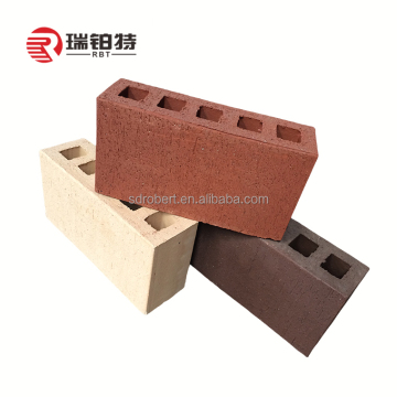 Custom High-Quality Residential Facade Bricks: Wire-Cut Hollow Clay Bricks in Red