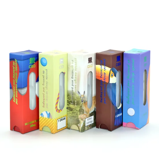 Customized CBD Oil Cartridge Paper Disposable Drawer Box