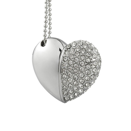 Jewelry Luxury Heart Shape Usb Memory Stick