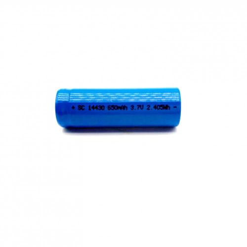 14430 battery cells cylindrical 3.7V 650mah for toy light