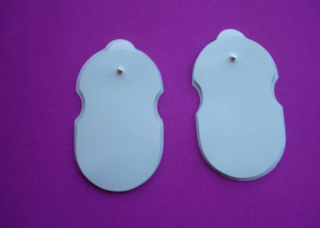 Self Adhesive Electrodes Pad , Gourd Shape 50*90mm Certification Tens Electrodes For Tens/ems Unit