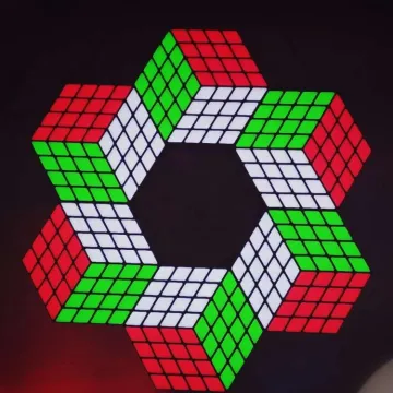 Night club lighting led magic cube wall panel event backdrop stand