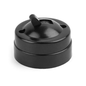 Retro Metal and Plastic Round Light Switch 6A 250VAC