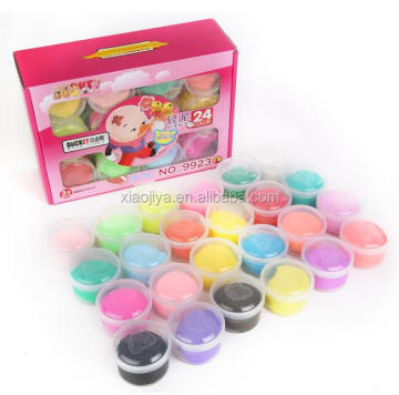 Romotional Magnetic Air Drying Plasticine Jumping Clay - 24 Color DIY Toy Set by ZHE DUCKEY 9923