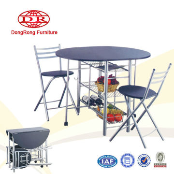 metal dining set MDF top