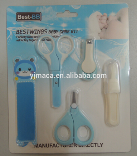Wholesale good quality popular baby gift nail file nail clipper baby care set
