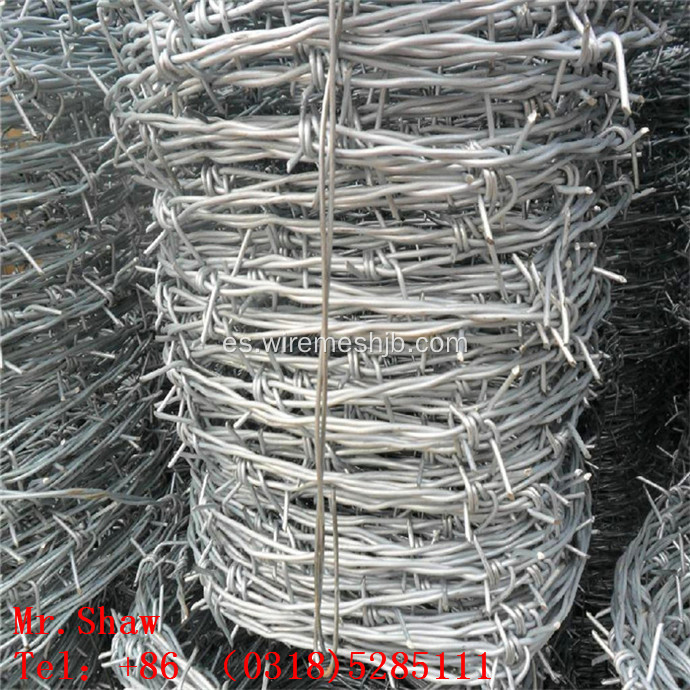 Alambre de púas galvanizado para protección