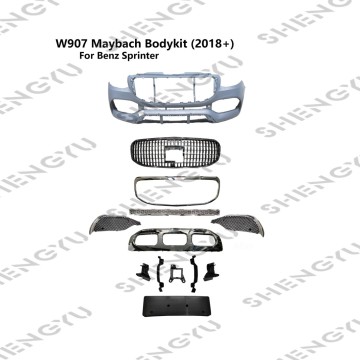 Mercedes-Benz Sprinter W906/W907/W910 2018-2020 Przedanie przedniej kratki zderzakowej do stylu Maybach
