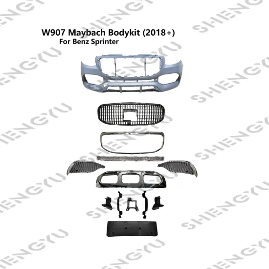 Mercedes-Benz Sprinter W906/W907/W910 2018-2020 Front Bumper Grille Conversion to Maybach Style