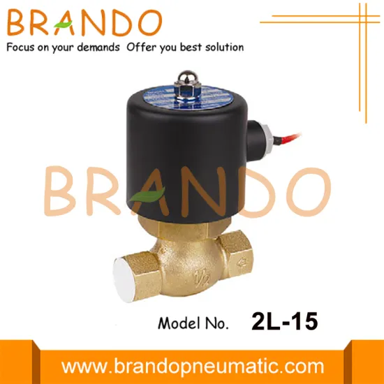 2L-15 1/2'' Steam Brass Solenoid Valve 24VDC 220VAC