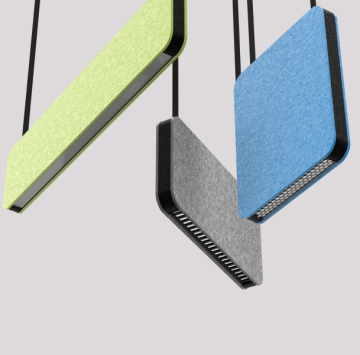 Commercial Alphabet Chandelier: LED Signage Pendant Light for Office Acoustics