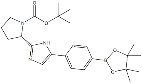 (S)-2-[5-[4-(4,4,5,5-tetramethyl-1,3,2-dioxaborolan-2-yl)phenyl]-1H-imidazol-2-y CAS 1007882-12-3