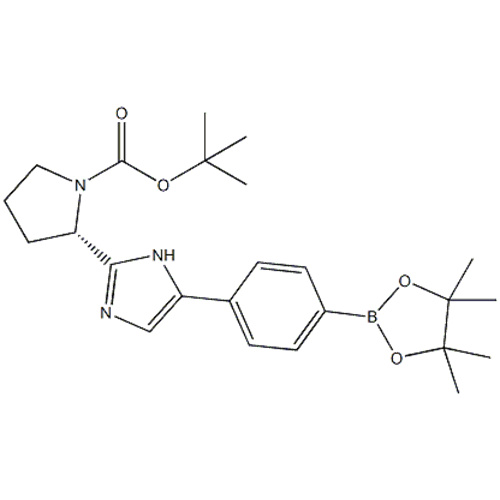 (S) -2- [5- [4- (4,4,5,5-Tetramethyl-1,3,2-dioxaborolan-2-yl) phenyl] -1H-imidazol-2-y CAS 1007882-12- 3