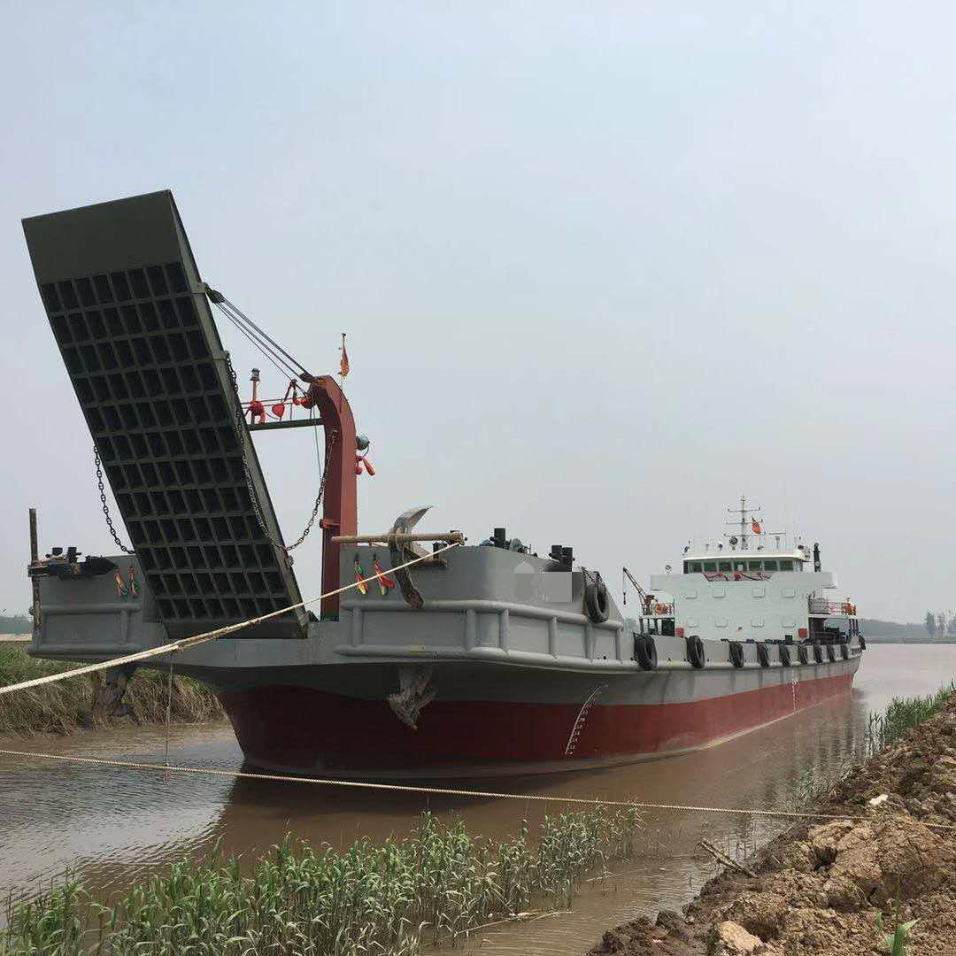 deck barge with ramp for sale