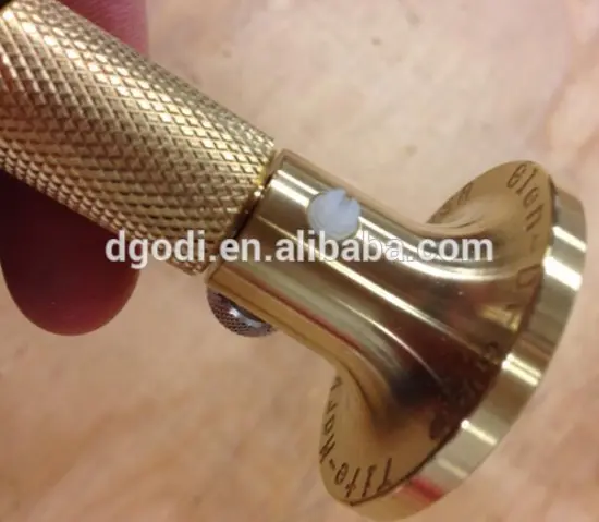 high quality brass base with brass knurled tube and stainless steel rod