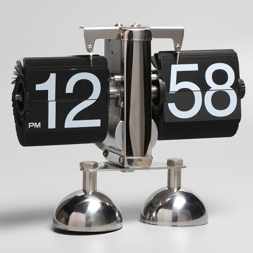 Short-feet Auto Flip Desk Clock