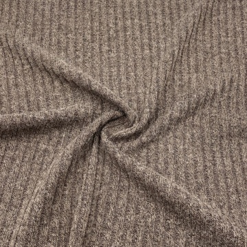 Rayon Polyster Blend Brown Color Fabric