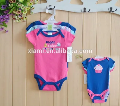 2016 short sleeve custom baby onesie