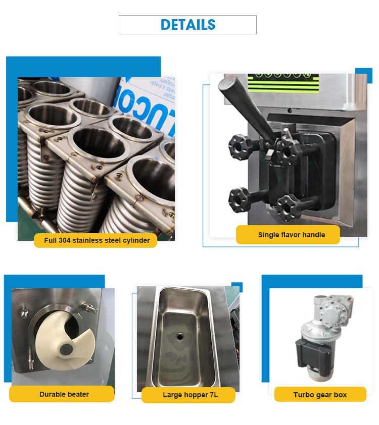 China Factory Supply Commercial IceCream Machine Automatische besturing ICECREAM MAKEN MACHINE