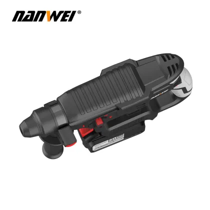 NANWEI Power Hammer Drills 21V Cordless Electric Brushless Rotary Hammer Machine