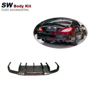 Carbon Fiber R Style Rear Diffuser for Mercedes-Benz CLS-Class W218 CLS320 CLS63