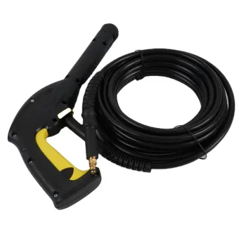high pressure washer hose under car washer