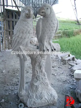 Stone lover bird garden decor