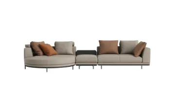 Extra Wide Deep Seat Convertible Modular Sectional Couch
