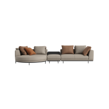 Extra Wide Deep Seat Convertible Modular Sectional Couch