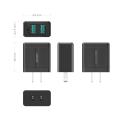 Cargador de teléfonos móviles Nuevo procesamiento Dival USB Wall Charger