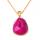 Amethyst Aagate pendant Gold Chain Necklace