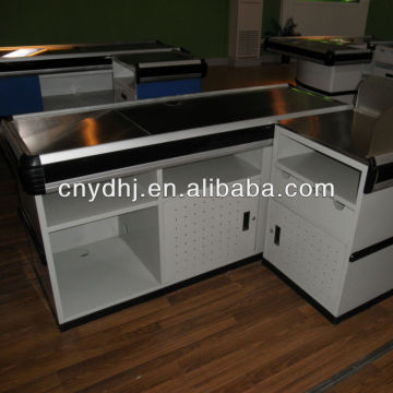 Supermarket Wholesale Metal Cashier Checkout Counters