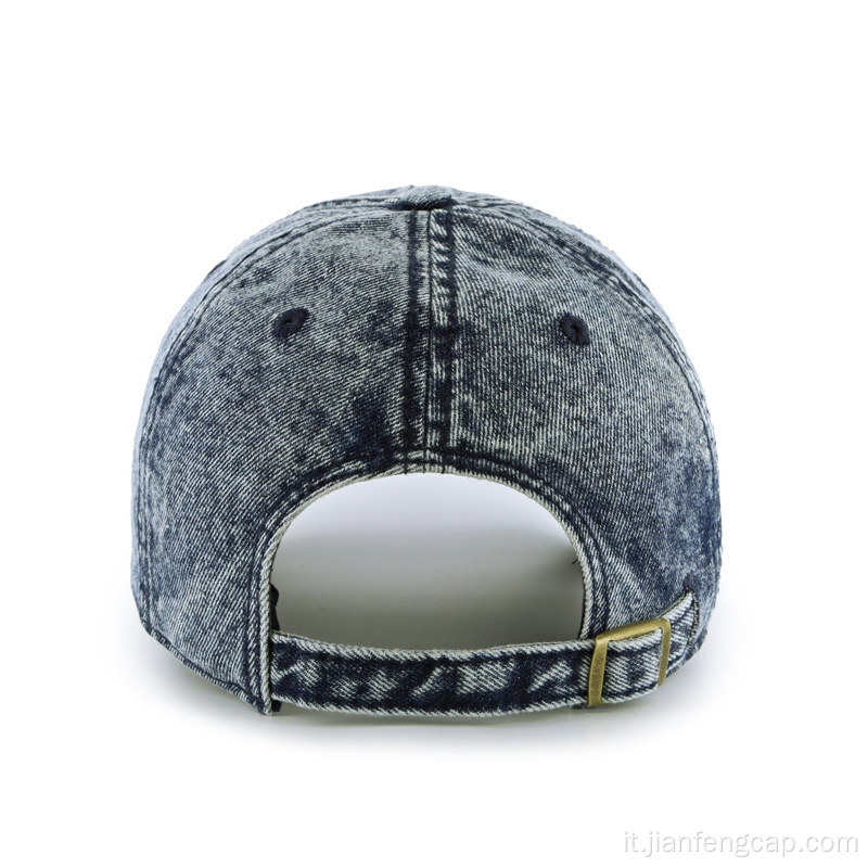 Berretto da baseball in denim moda lavaggio neve