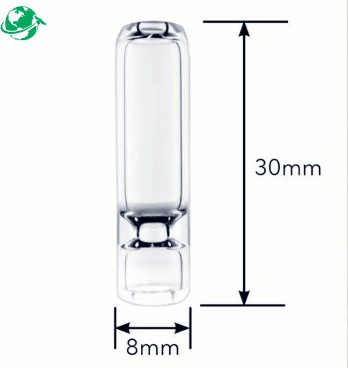 Dicas de cigarro de vidro de ponto oco de 8 mm para saúde