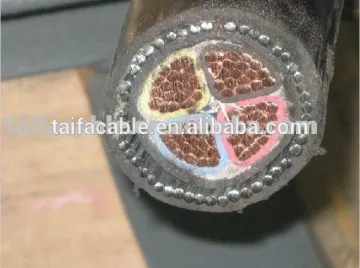 0.6/1KV Four Cores Cu/PVC/SWA/PVC underground cable