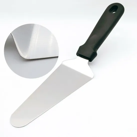 Stainless Steel Cake Baking Spatula Cheese Dessert Knife Pizza Shovel with PP Handle