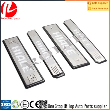 Toyota hiace accessories threshold strip pedal footboard blue LED light
