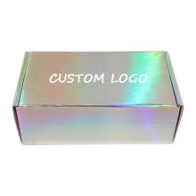 polished silver card iridescent finish shimmering gift boxes