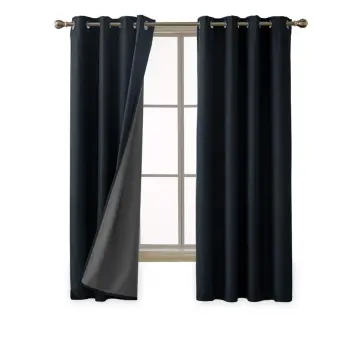 Thermal Insulated 100% Blackout Curtains: Faux Linen Room Darkening for Living Room