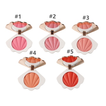 Private Label Vegan and Cruelty-Free Shimmer Blush: Shell Packaging Options