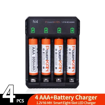 Type-C Fast Charging Battery Charger for AA/AAA Ni-MH Batteries: Compatible with Smart Devices