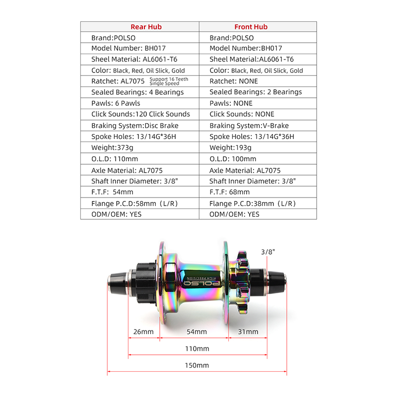 BMX Hub BMX Racing Hub Disc Bramp