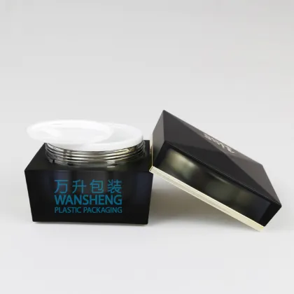 plain 50g skincare lotion jar wansheng packaging