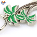 Metal custom coconut tree beer bottle opener keychain