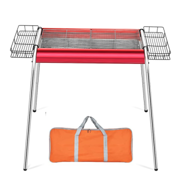Portable Folding Stainless Steel Barbecue Grill for Camping and Home Use