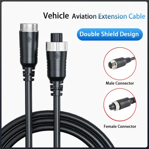 Aviation Head Extension Cable 4PIN Video and Audio